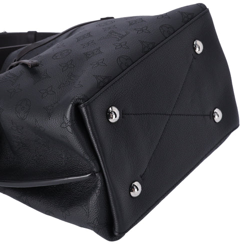 Louis Vuitton Muria Mahina Handbag M55800 Black Mahina Calf Leather